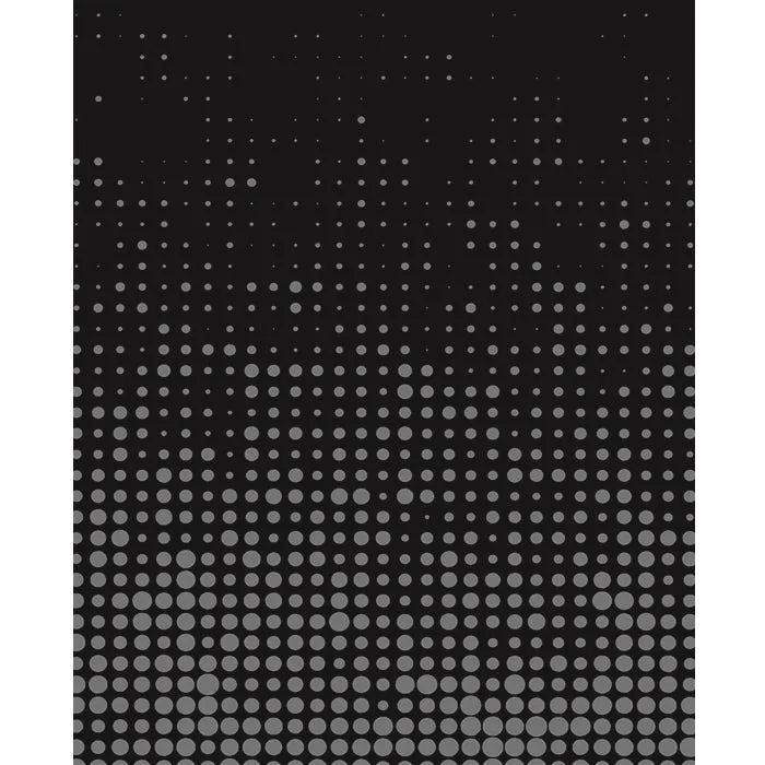 Black & Gray Halftone Printed Backdrop