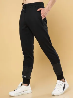 Black & Grey Joggers With Adjustable Draw String