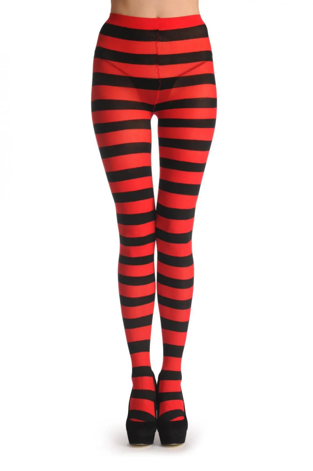 Black & Red Horizontal Stripes