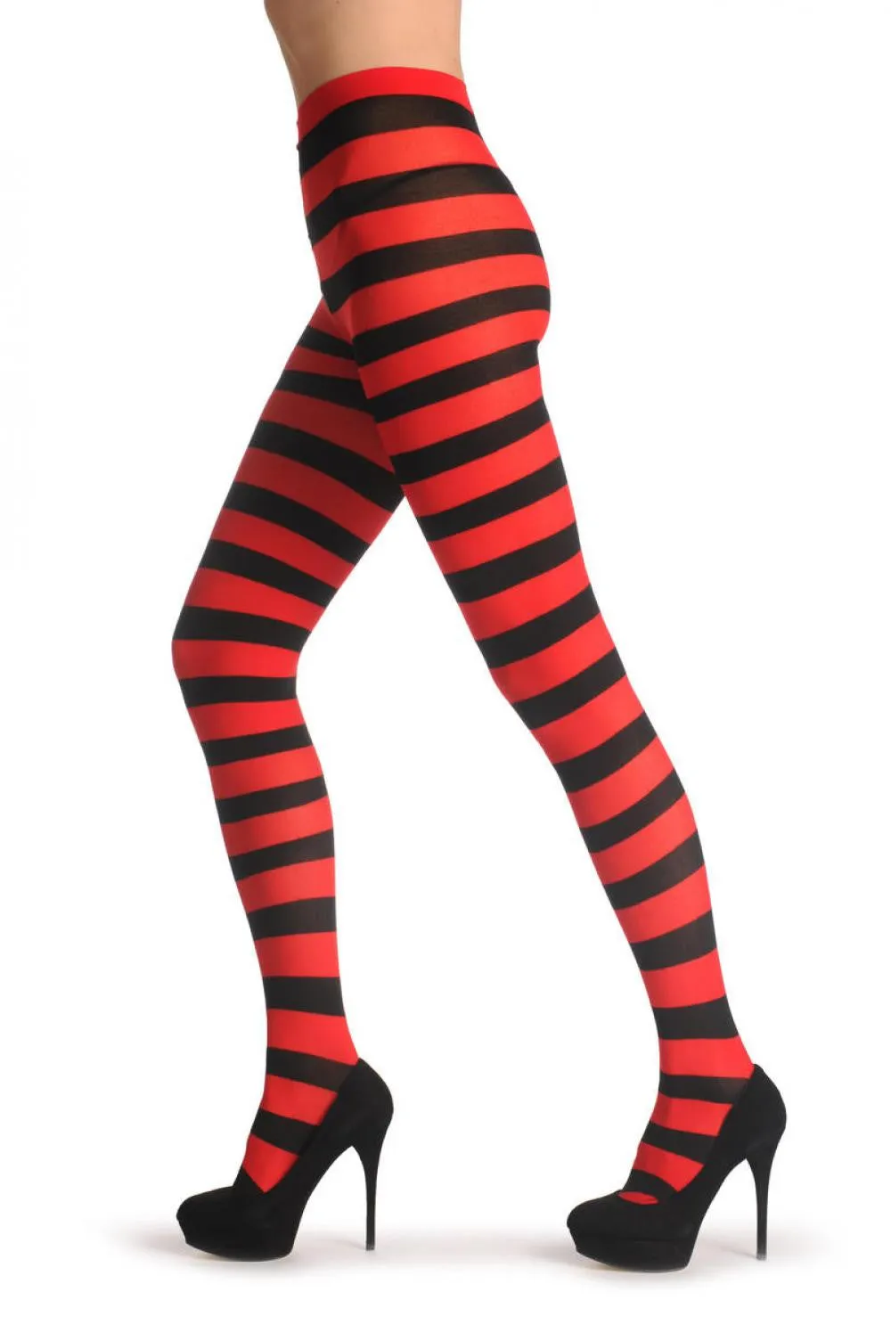 Black & Red Horizontal Stripes