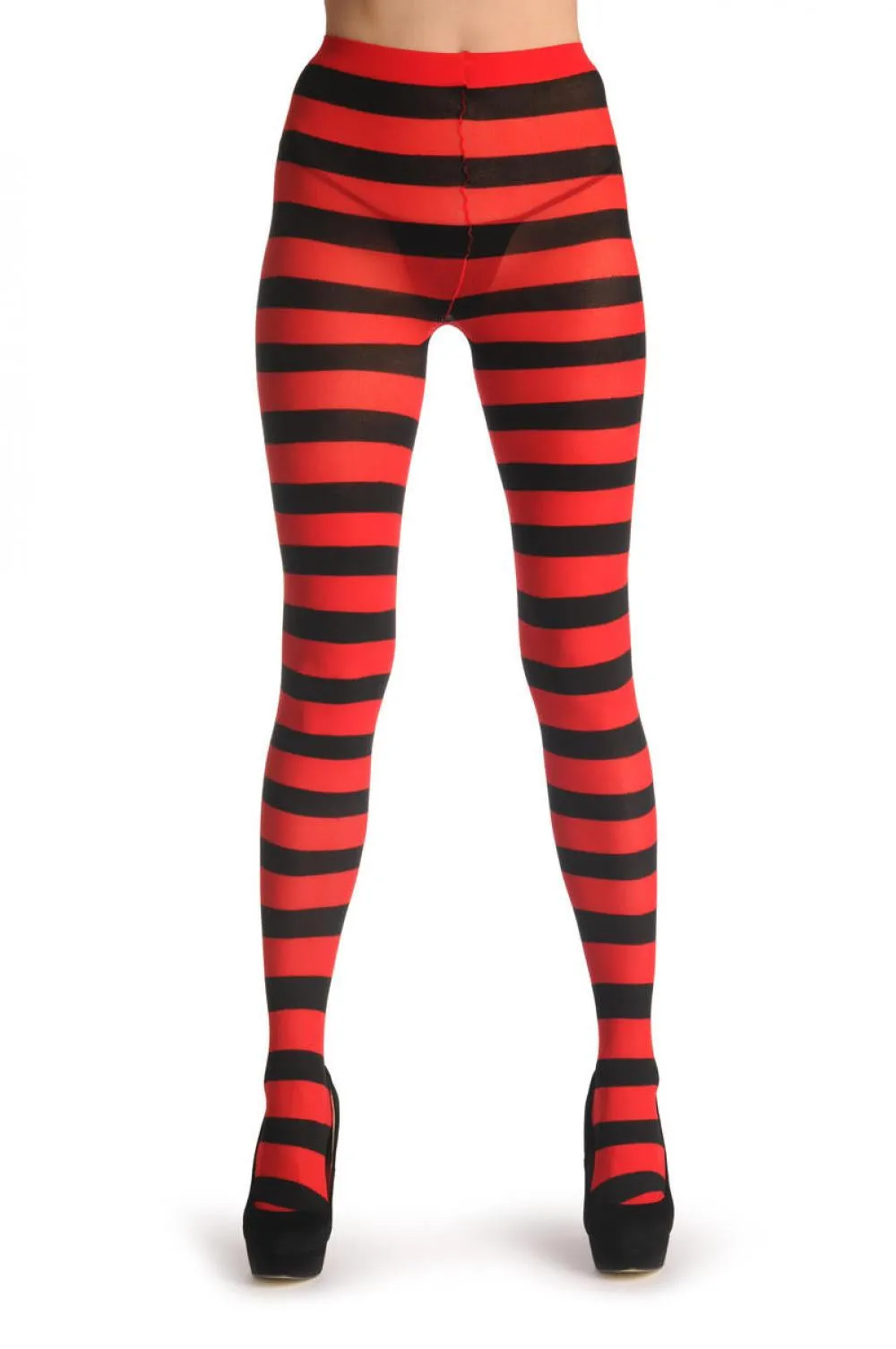 Black & Red Horizontal Stripes