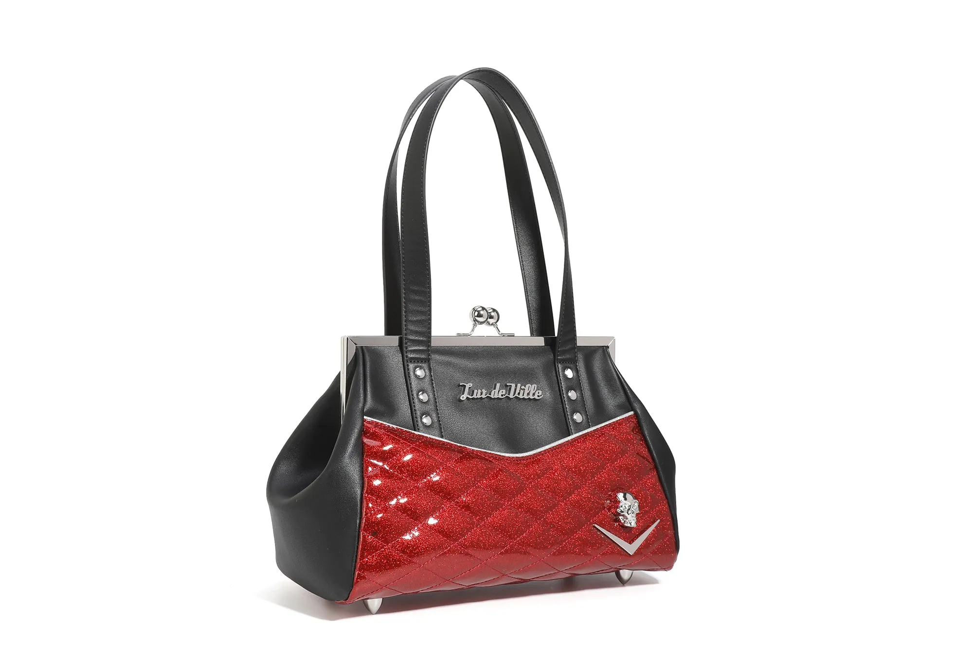 Black & Red Rum Sparkle Femme Fatale Kiss Lock