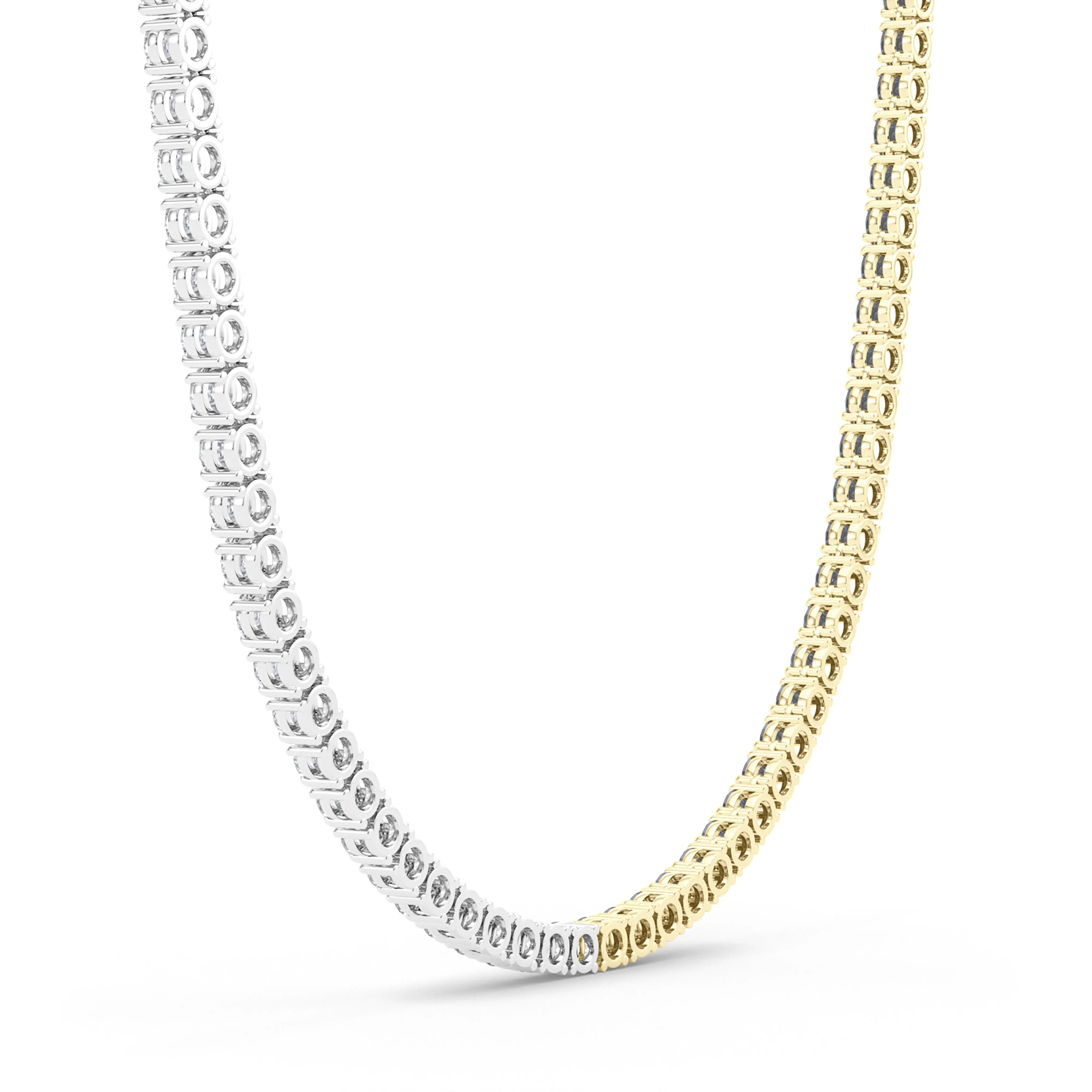 Black & White Diamond Tennis Necklace