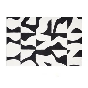 Black & White Geometric Carpet