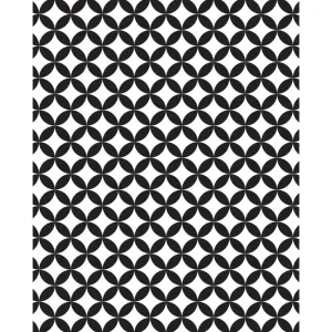 Black & White Geometric Printed Backdrop