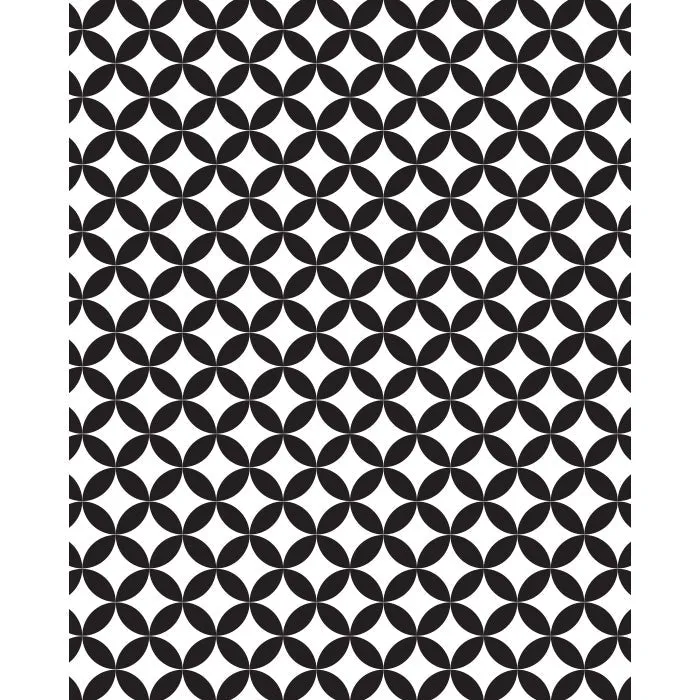 Black & White Geometric Printed Backdrop