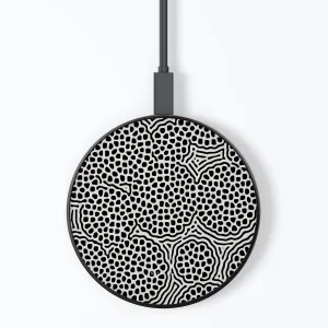 Black & White Tweed Wireless Charger