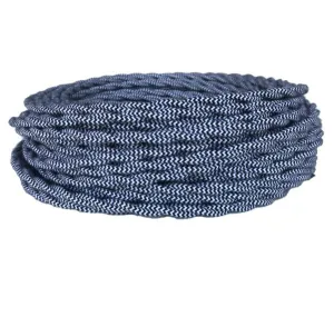 Black & White Twisted Wire - Per ft. - 18 AWG