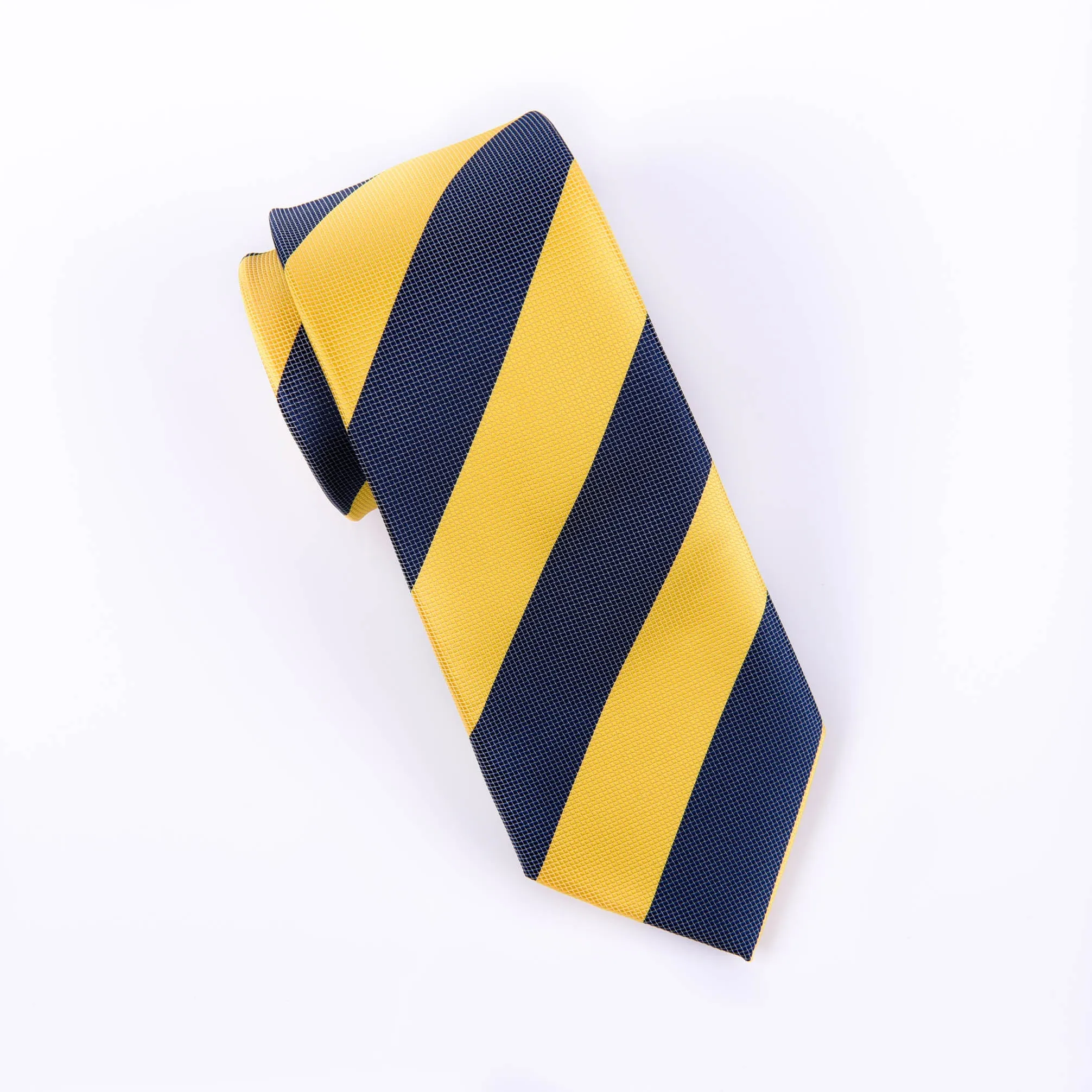 Black & Yellow Sexy Formal Business Striped 3 Inch Tie Mens Professional Fashion