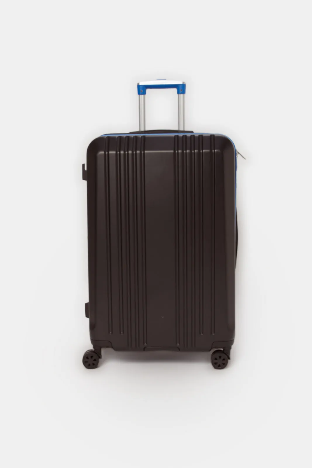 Black And Blue Textured Trolley Set (3 Piece)