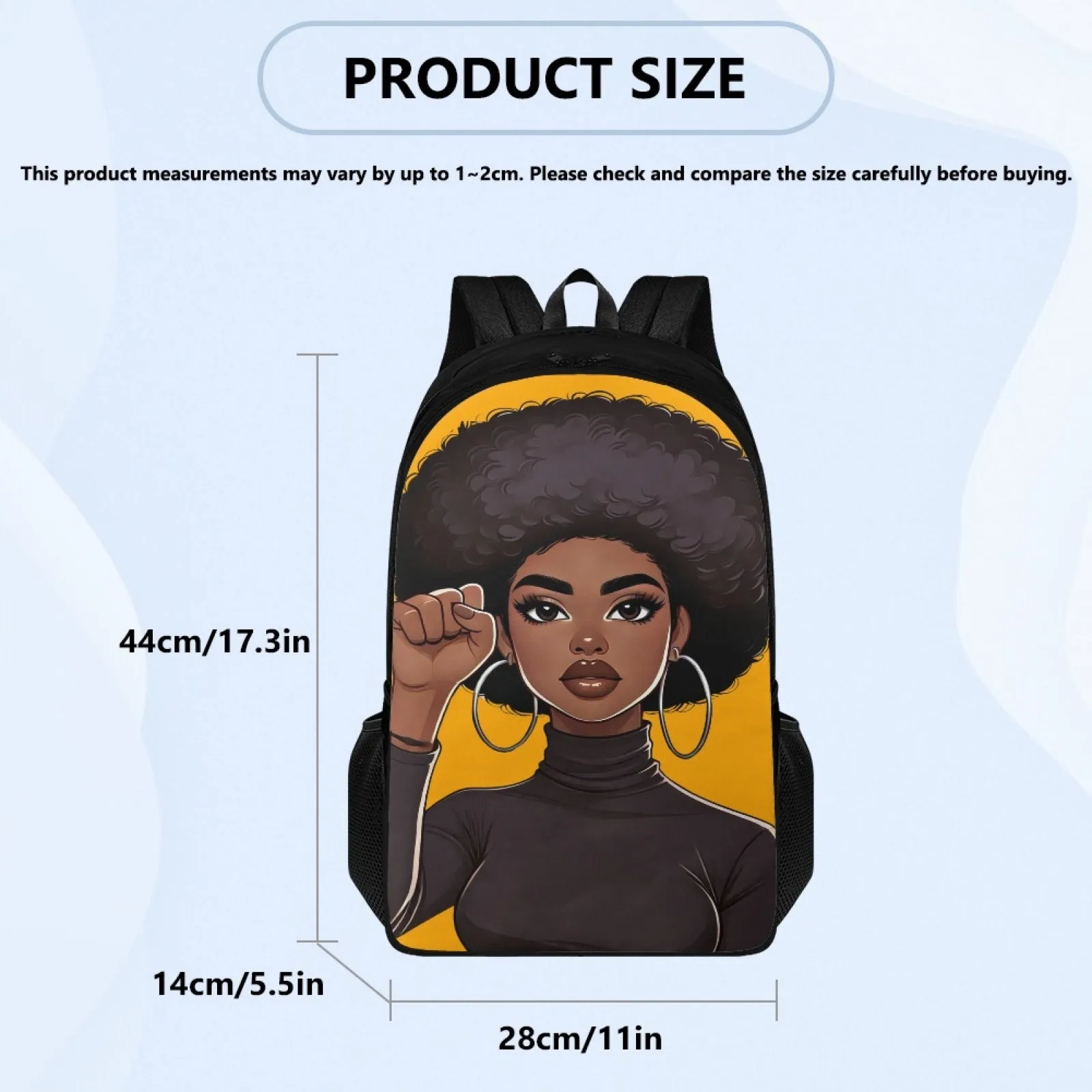 Black And Proud Woman - Backpack