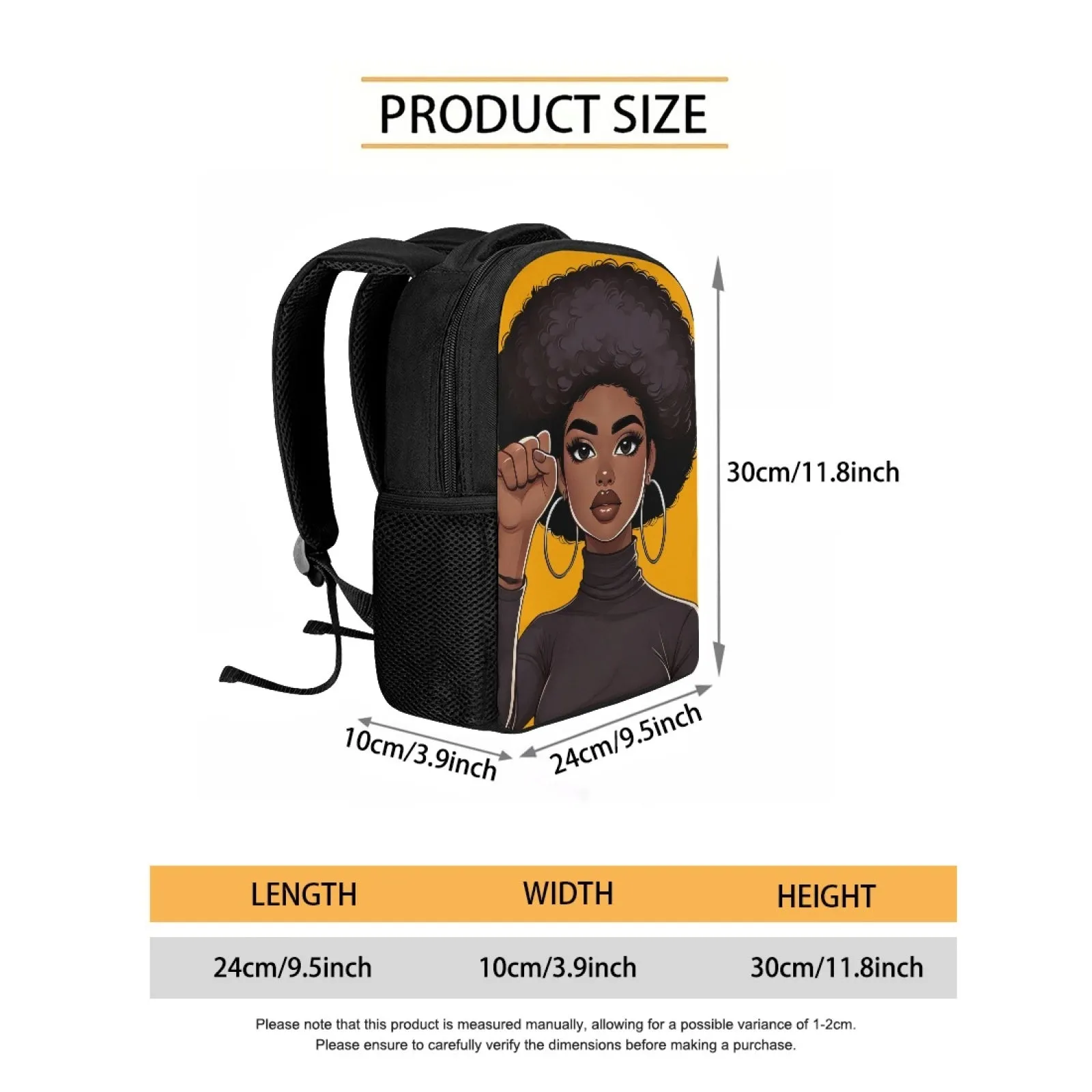 Black And Proud Woman - Backpack