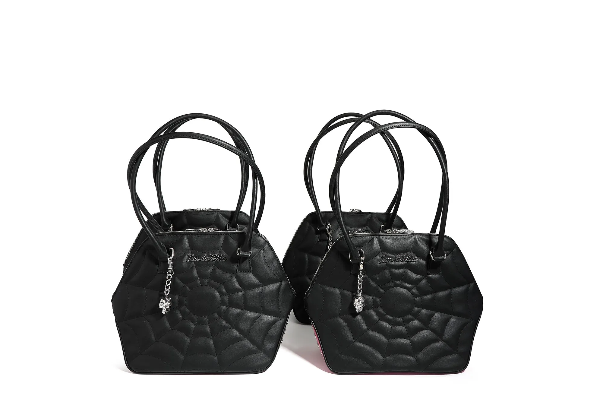 Black and Red Rum Sparkle Glampira Tote