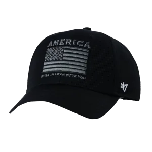 Black and White Clint Black ’47 America Hat