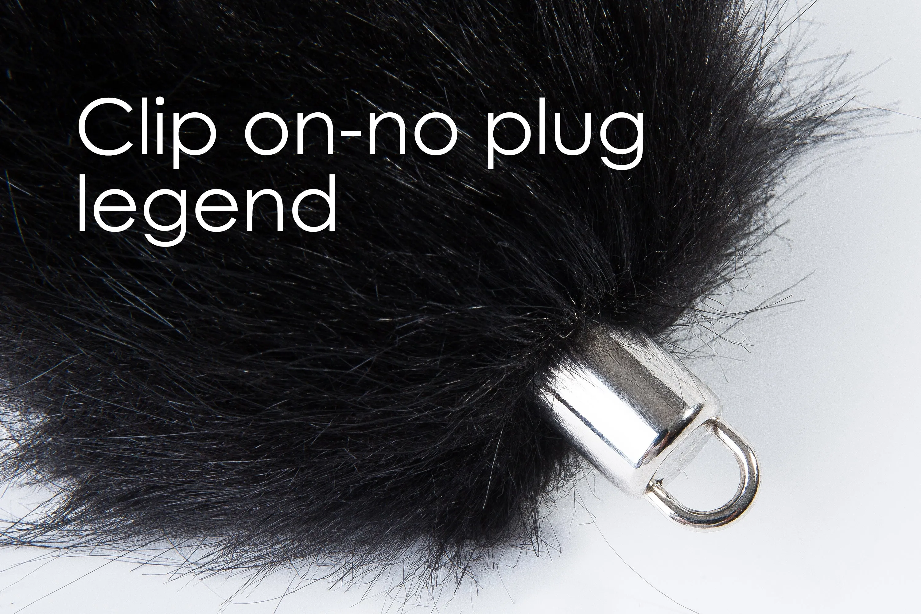 black and white fluffy fox tail plug wolf tail butt plug tail buttplug faux fur sex toy anal plug ass plug bdsm ddlg kitten tail plug