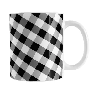 Black and White Gingham Mug