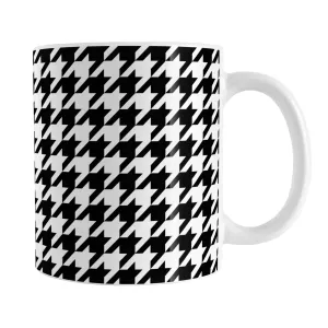 Black and White Houndstooth Mug