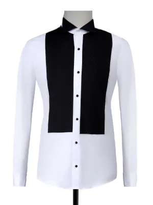 Black And White Tuxedo Shirt