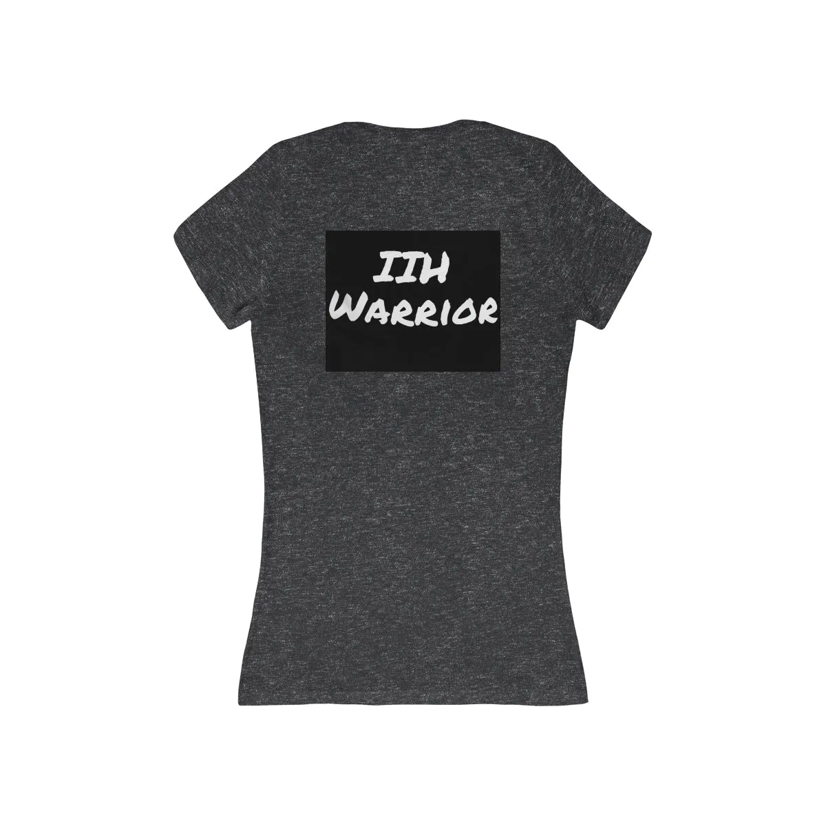 Black and White White IIH Warrior Women's Jersey Short Sleeve Deep V-Neck Tee