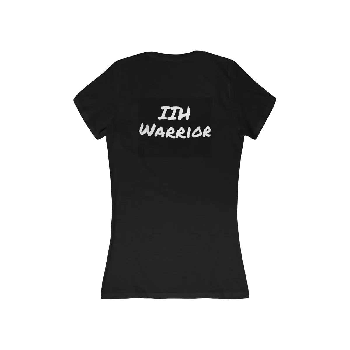 Black and White White IIH Warrior Women's Jersey Short Sleeve Deep V-Neck Tee