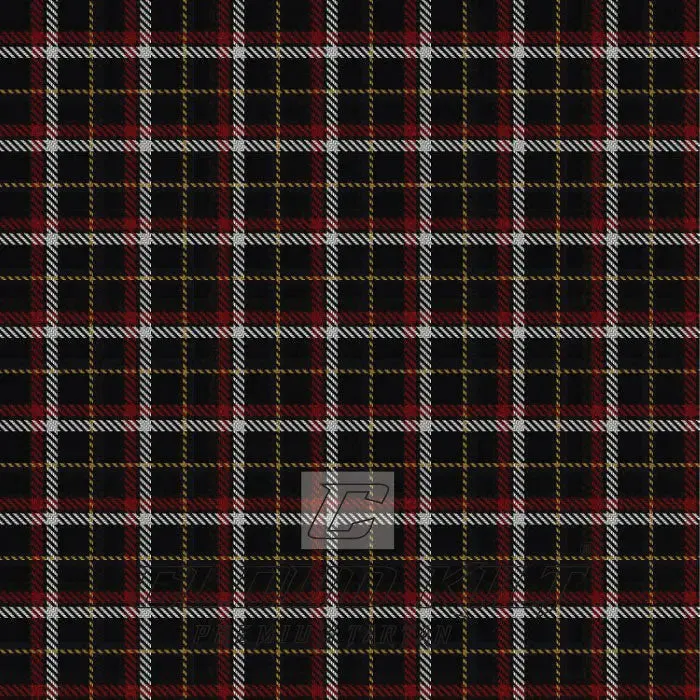 Black Asymmetric Premium Tartan Kilt