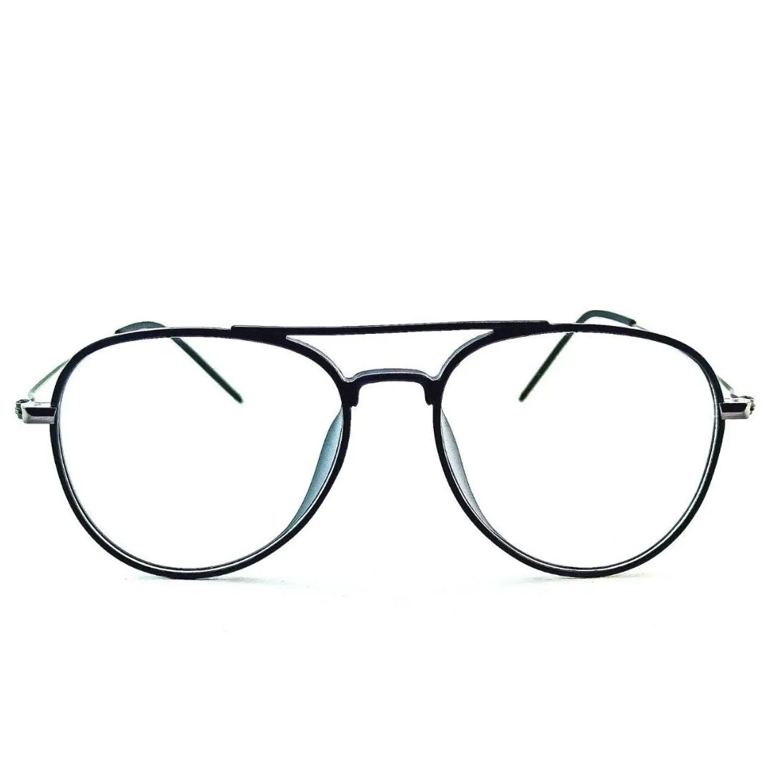 Black Aviator Jubleelens® Frames Blue Blocker Zero Power Spectacles with for Eye Protection