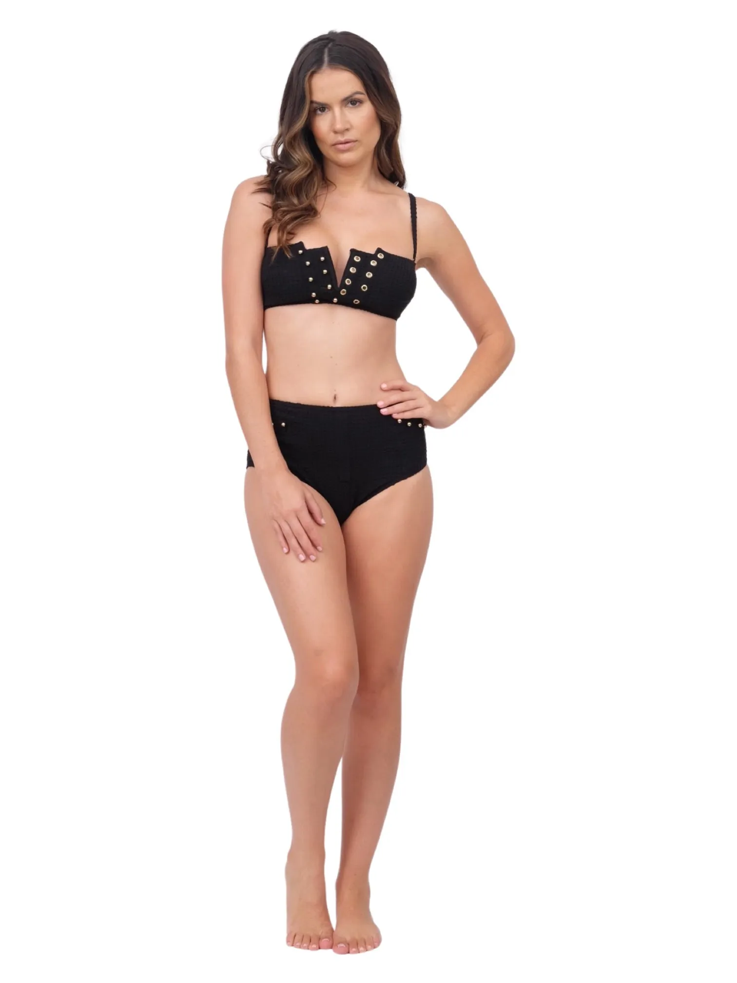 Black Bandeau Wendy Bikini Top