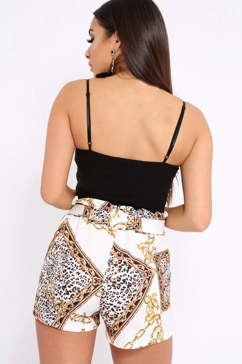 Black Bow Extreme Crop Top - Rossi