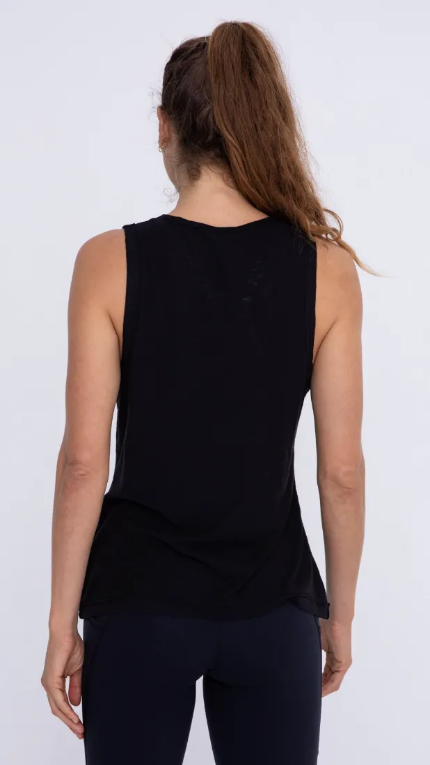 Black Boxy Fit Tank