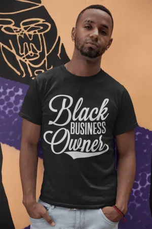 Black Business Owner (Cursive) Short-Sleeve Unisex T-Shirt