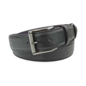 Black Carung Texture Gunmetal Etched Roller Belt