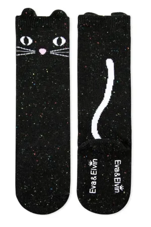 Black Cat Knee Socks