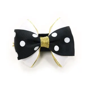 Black Celebration Dog Collar Bow Tie