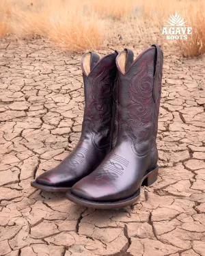 BLACK CHERRY | MEN SQUARE TOE WESTERN COWBOY BOOTS