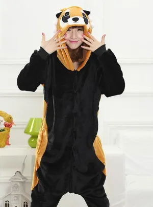 BLACK COON COSTUME PAJAMAS SLEEPWEAR ONESIE