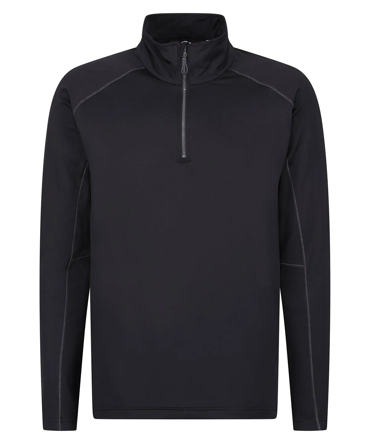 Black - Core stretch half-zip mid-layer