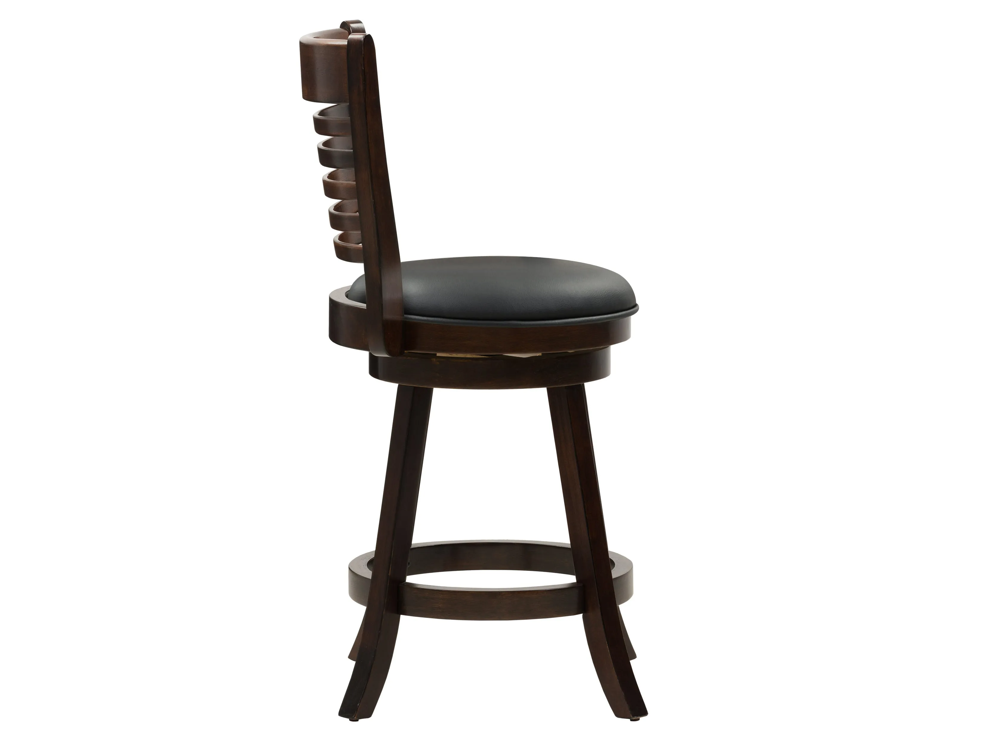 Black Counter Height Bar Stools, Set of 2