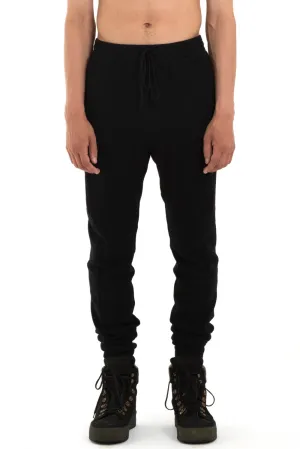 Black Curved Leg Pants