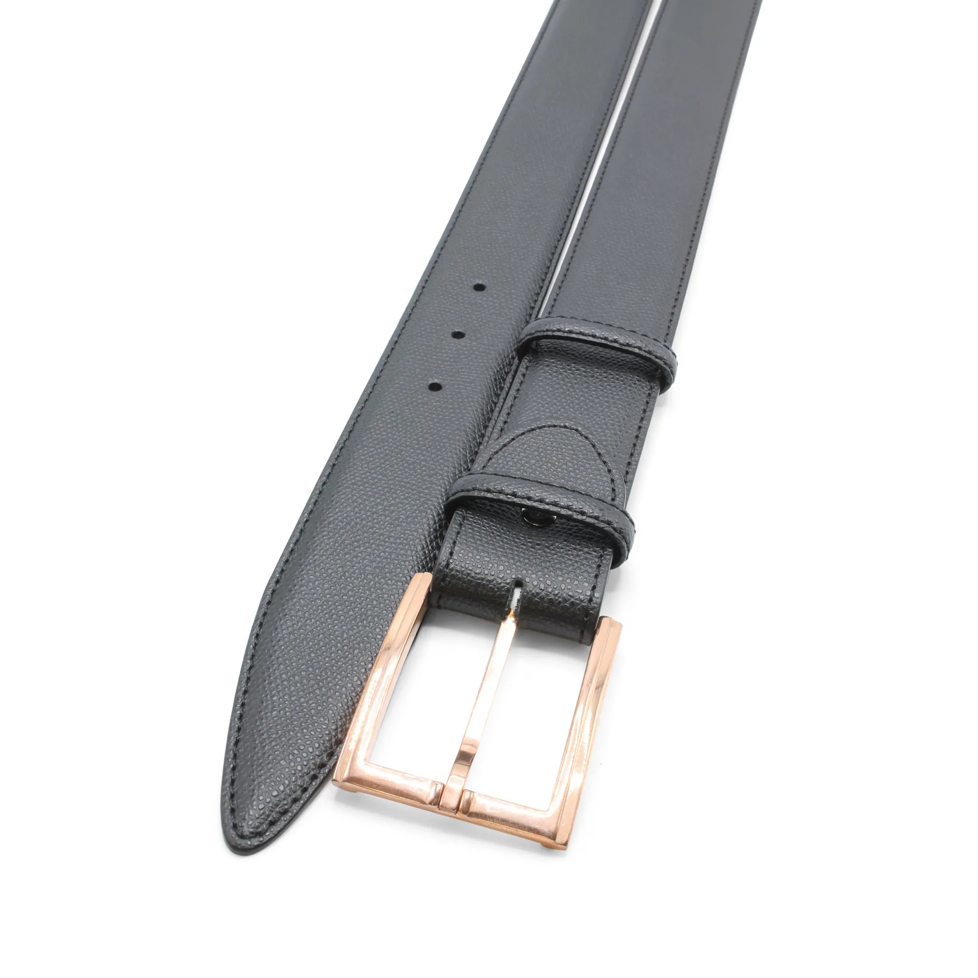 Black Dauphin Rose Gold Prong Belt