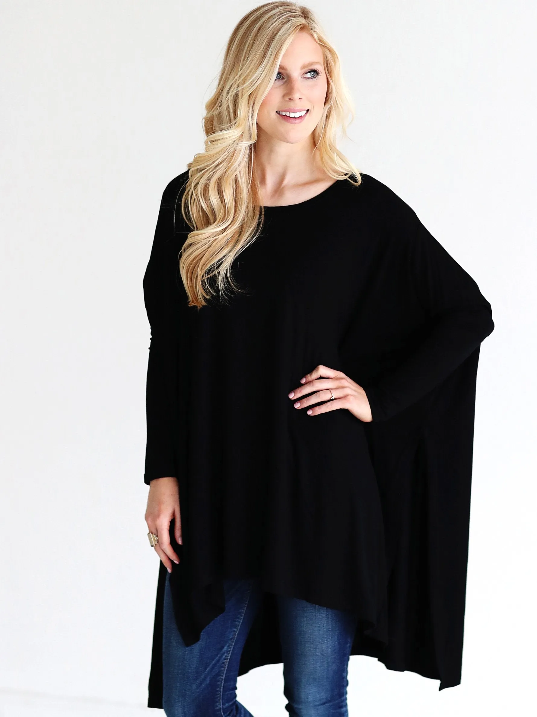 Black DLMN Oversized Tee