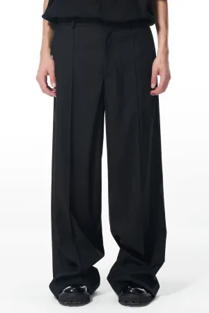 Black Draped Pants