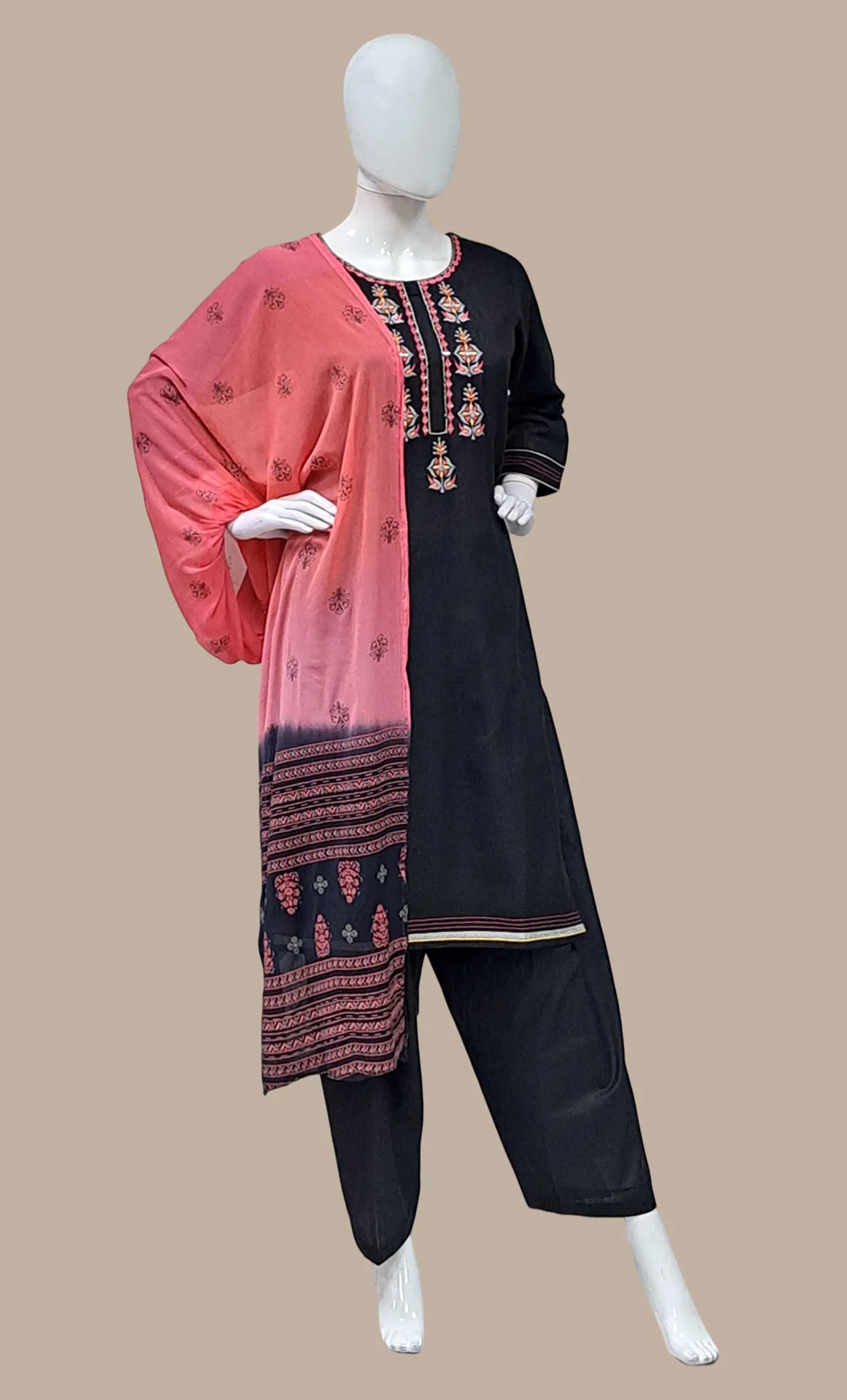 Black Embroidered Salwar