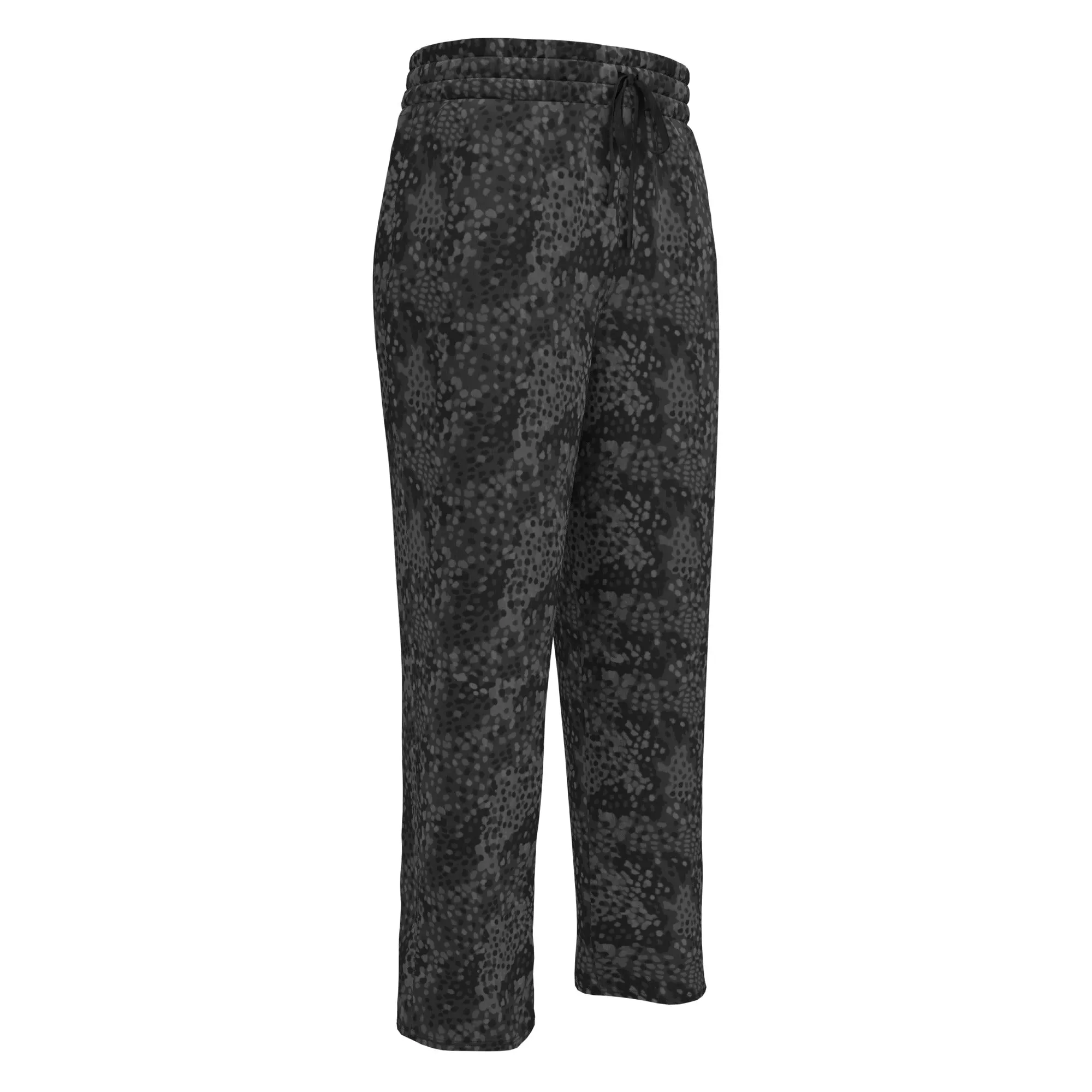 Black Erbsenmuster Pea Pattern Wide-leg Joggers