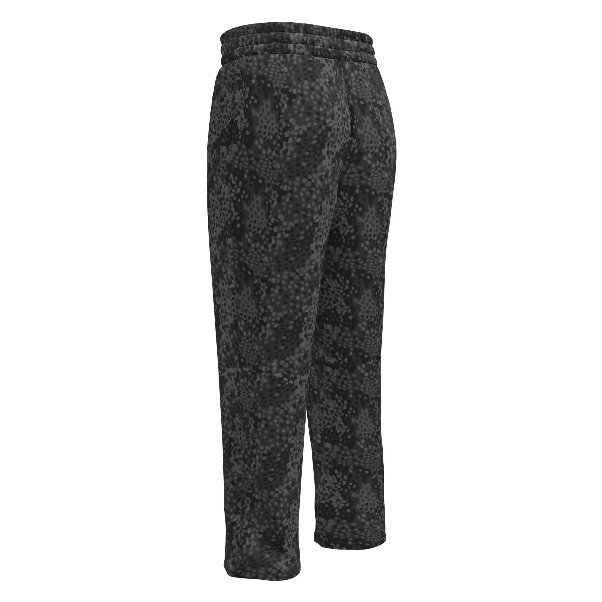 Black Erbsenmuster Pea Pattern Wide-leg Joggers