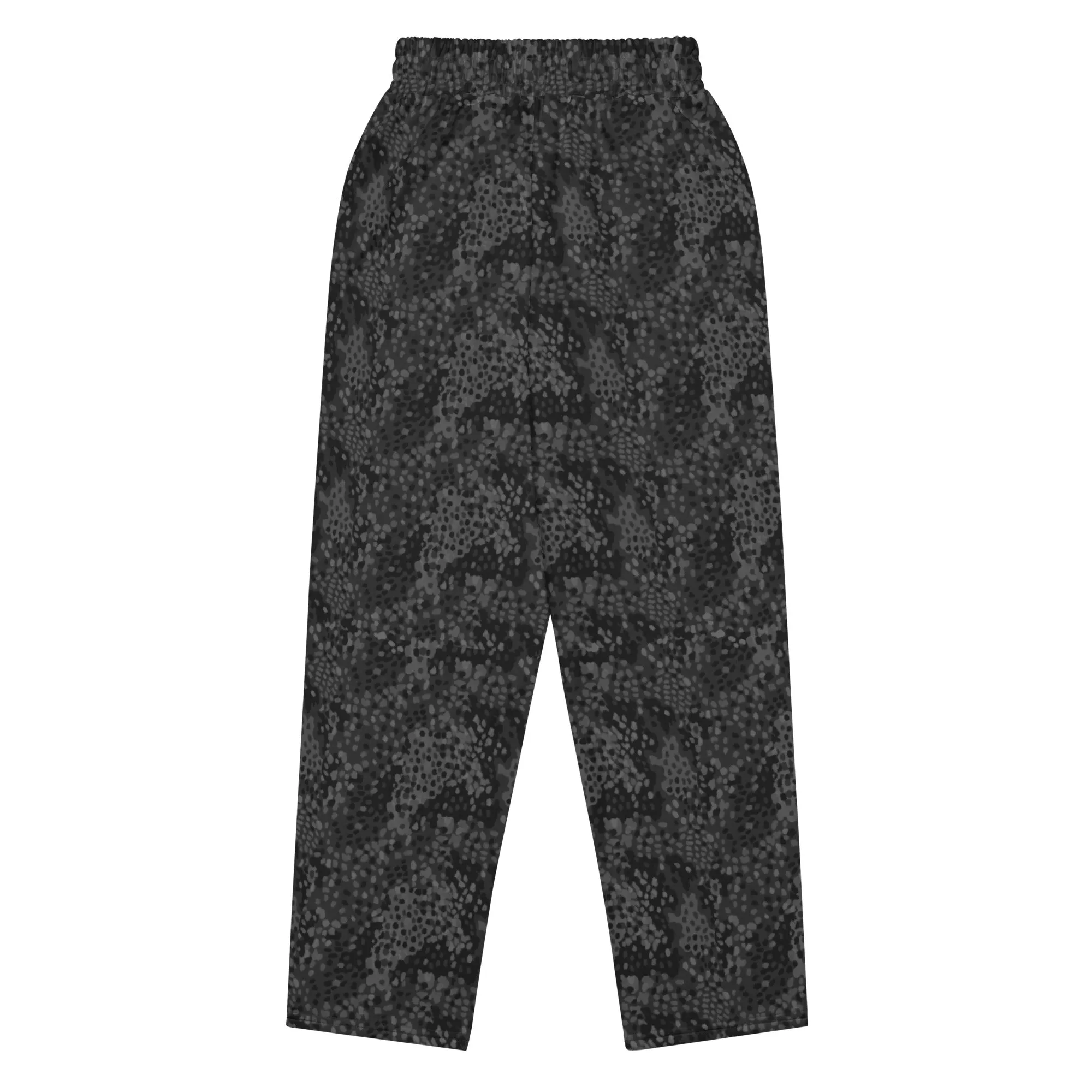 Black Erbsenmuster Pea Pattern Wide-leg Joggers