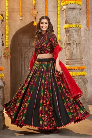 Black Exclusive Navratri Festival Wear Best Chaniya Choli Collection