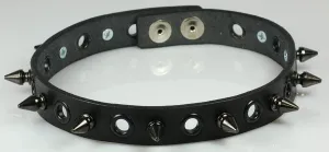 Black Eyelets, Black Spikes Choker