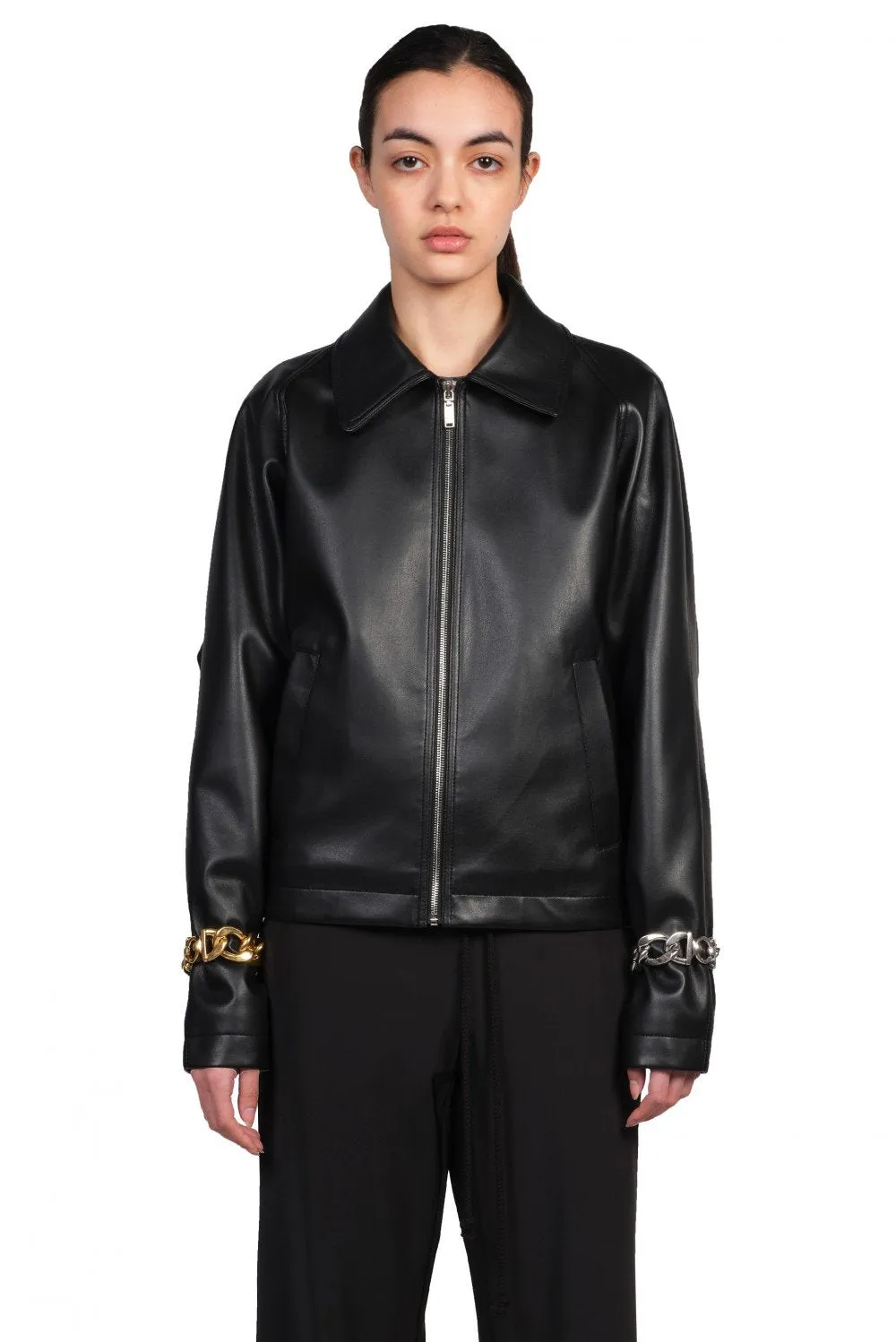 Black Faux Leather Jacket