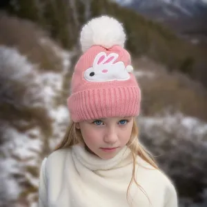 Black Ginger Pink Rosie Rabbit Children's Hat - 800-670