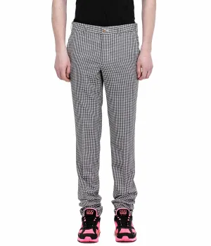 Black Gingham Check Pants